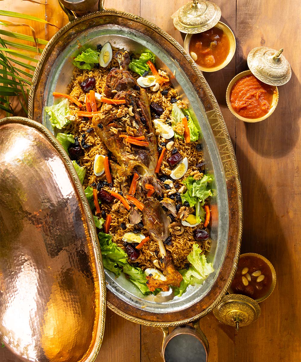 Balochi Dum Mandi Lamb Raan